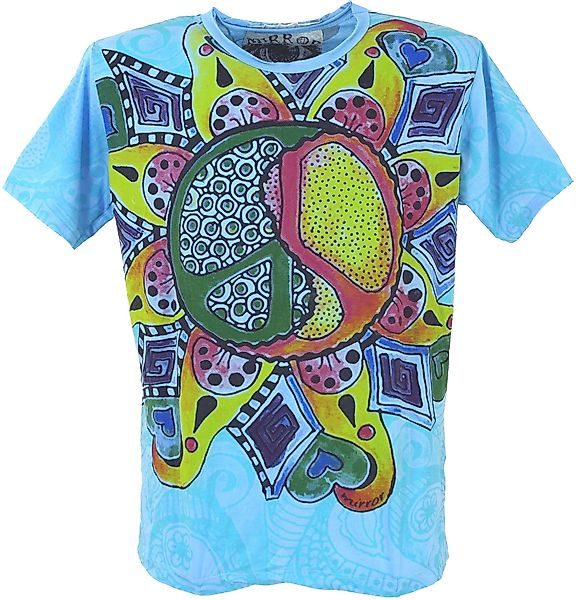 Guru-Shop T-Shirt Mirror T-Shirt - Peace günstig online kaufen