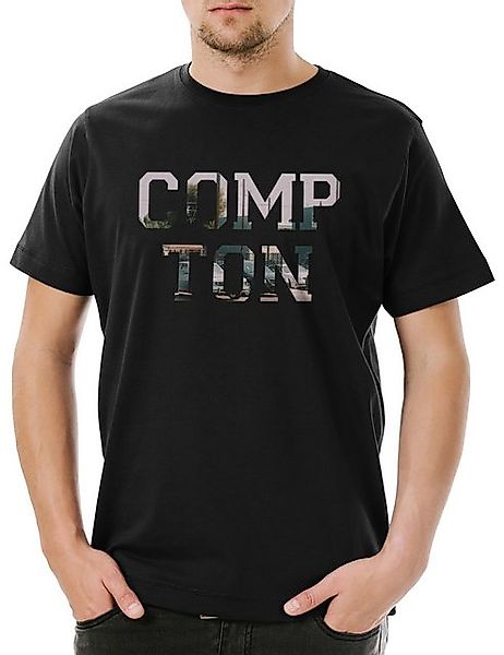 Urban Backwoods Print-Shirt Compton Herren T-Shirt California Ghetto Kalifo günstig online kaufen