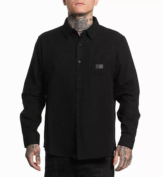 Sullen Clothing Langarmhemd Blaq Flannel Shirt Holzfällerhemd Schwarz günstig online kaufen