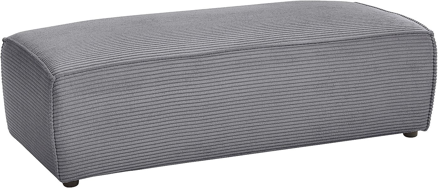 Home affaire Hocker "NEU: SHERWOOD XXL, Polsterhocker, Cord, Webstoff", rec günstig online kaufen
