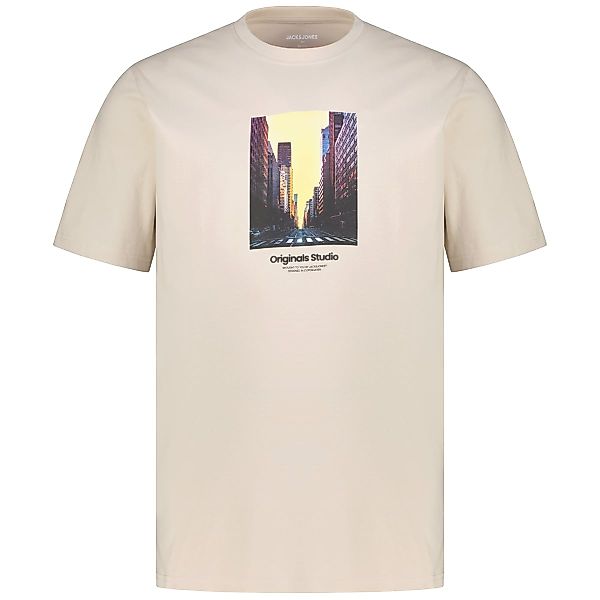Jack&Jones T-Shirt mit Foto-Print Farbe beige Größe: 5XL günstig online kaufen