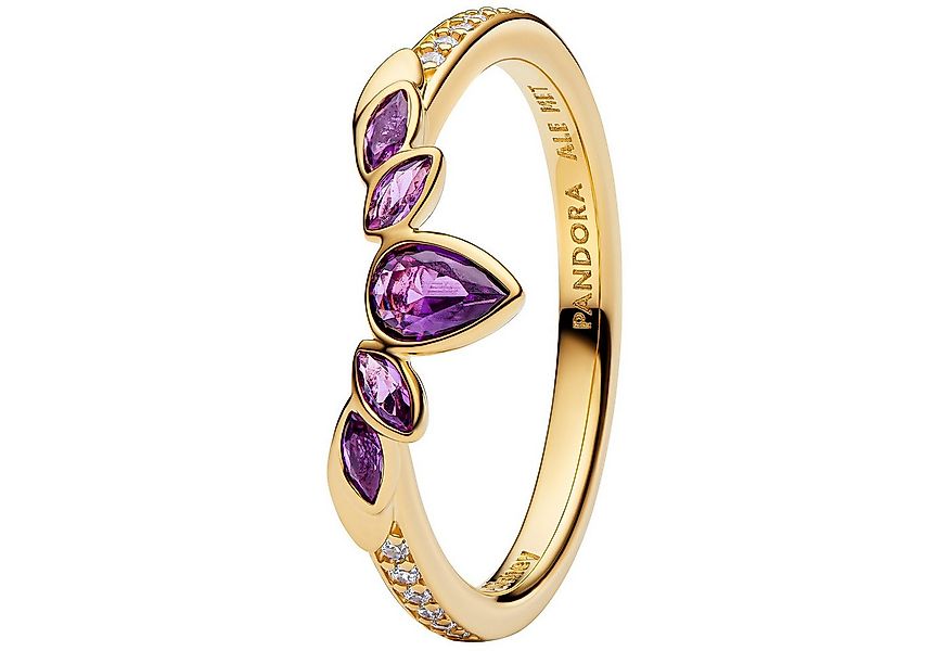 Pandora Fingerring Damenring Disney Frozen Königin Anna Tiara Goldfarben günstig online kaufen