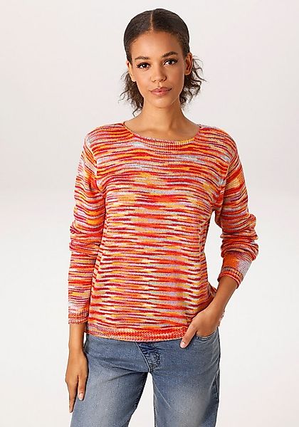 Aniston CASUAL Strickpullover aus farbenfrohen Effektgarn - jedes Teil ein günstig online kaufen