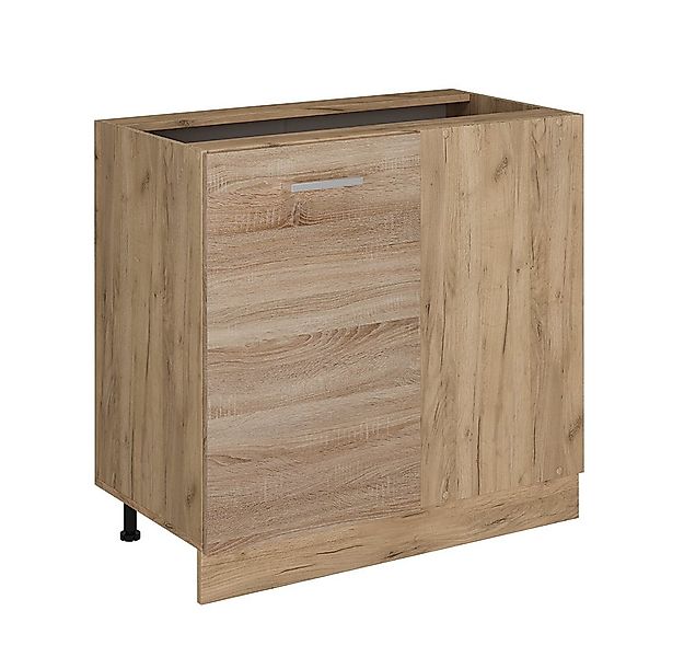 Vicco Eckunterschrank R-Line, Sonoma/Goldkraft Eiche, 86 cm ohne Arbeitspla günstig online kaufen