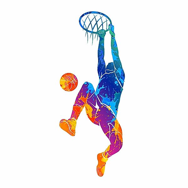 nikima Wandtattoo 188 Wandtattoo Basketball Korb günstig online kaufen