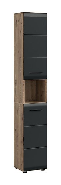 furnling Hochschrank Ivy (1-St) 1 offenes Fach, 2 Türen, 6 Fächer, Höhe 185 günstig online kaufen