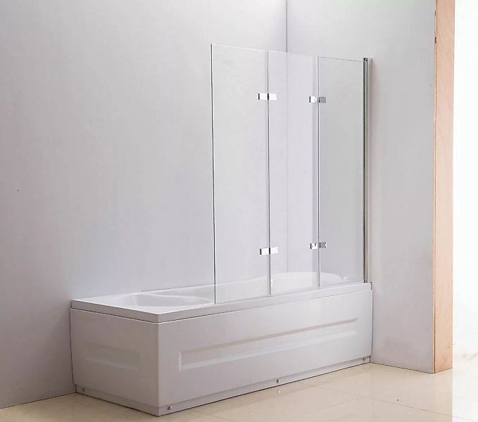 Duschabtrennung Badewanne 3-Türig, Links oder Rechts montierbar-klarglas-re günstig online kaufen