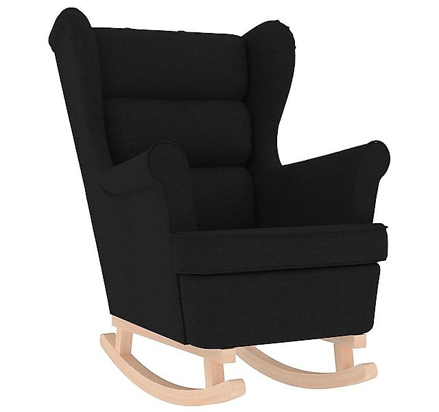 vidaXL Sessel Schaukelsessel Schwarz 74x90x102 cm Stoff (1-St) günstig online kaufen
