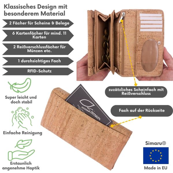 Simaru Geldbörse MAJA, Geldbörse für Damen günstig online kaufen