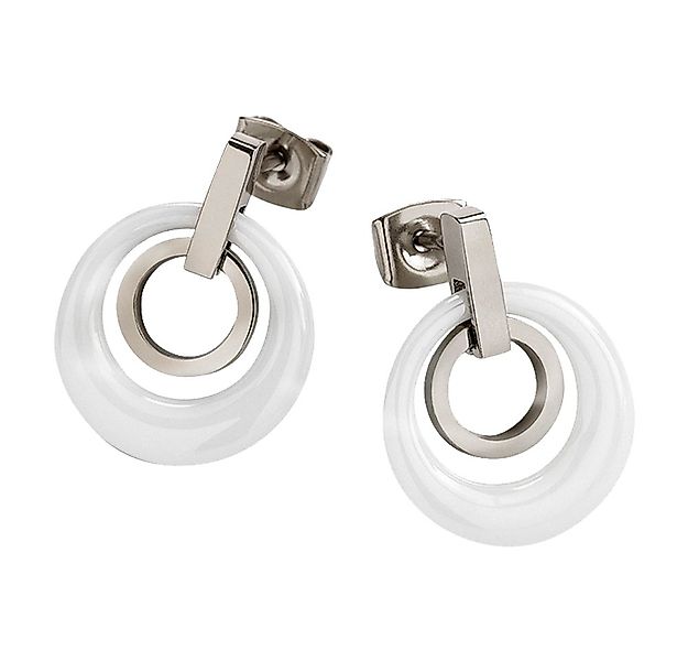 Boccia Paar Ohrstecker 0588-01, Boccia, Reintitan, antiallergisch, Keramik, günstig online kaufen