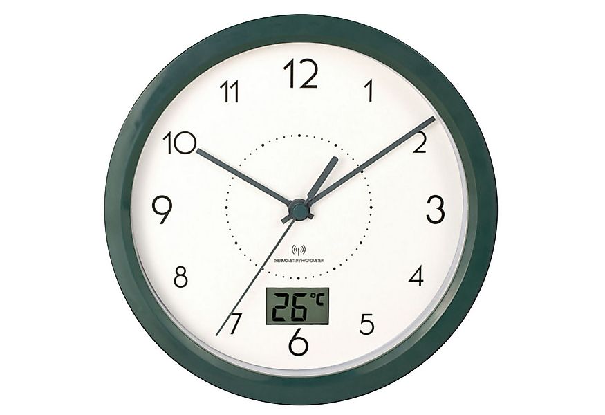 Miraval Funkwanduhr Funk Badezimmeruhr Temperaturanzeige Geräuschlos günstig online kaufen