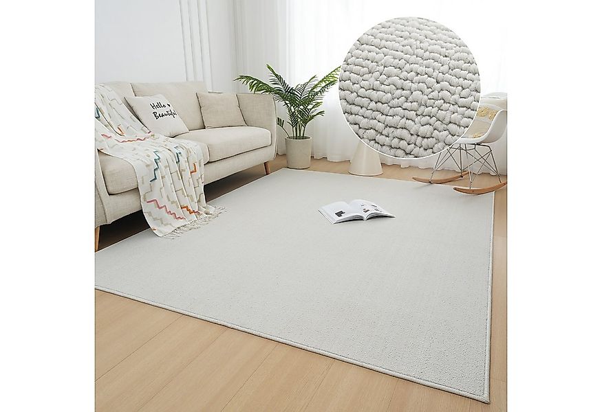 my home Teppich Jola, Uni-Farben, besonders dichte Qualität, Boho, rechteck günstig online kaufen