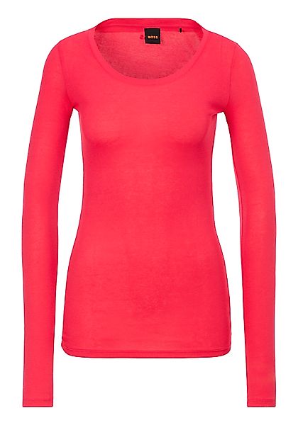 BOSS ORANGE Langarmshirt "C Elayer", mit tiefem Ausschnitt günstig online kaufen