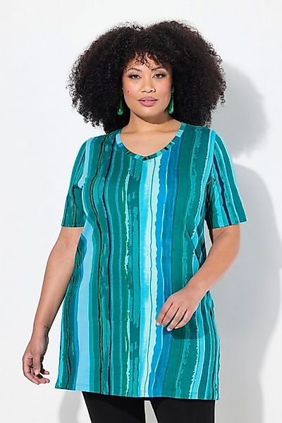 Ulla Popken Longshirt Longshirt farbige Streifen günstig online kaufen