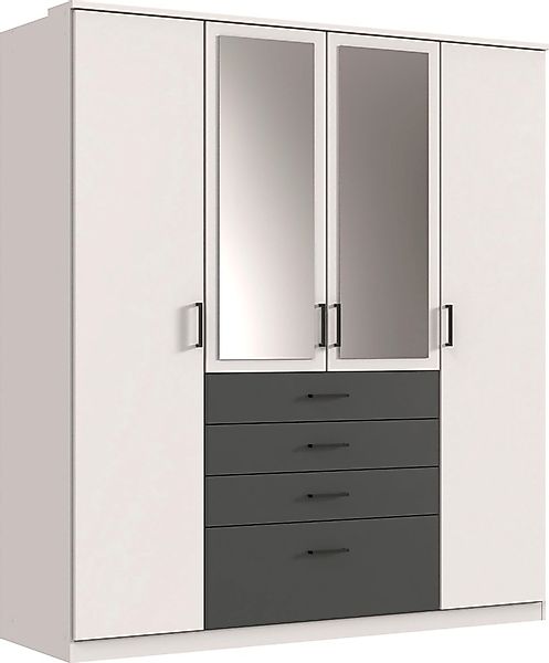 Wimex Kleiderschrank »Cottbus, in weiß oder grau modern kombiniert mit grap günstig online kaufen