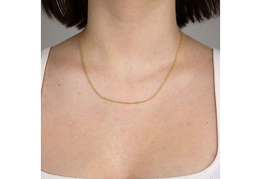 HOPLO Goldkette Goldkette Ankerkette Halskette Breite 1,1 mm 36 cm 333 - 8 günstig online kaufen