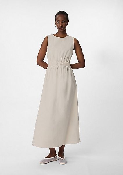 comma Midikleid Kleid Langes Popeline-Kleid mit Cut-out günstig online kaufen