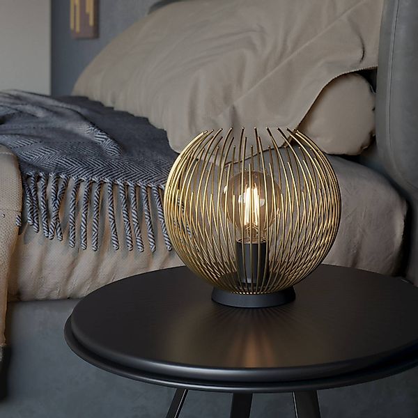 EGLO Tischleuchte VENEZUELA Tischlampe, Stahl, E27, IP20, Wohnzimmerlampe, günstig online kaufen