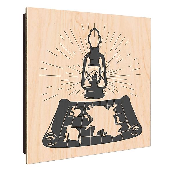 Banjado Großer Schlüsselkasten Holz 30x30cm Schwarz Scharnier Links 50 Hake günstig online kaufen