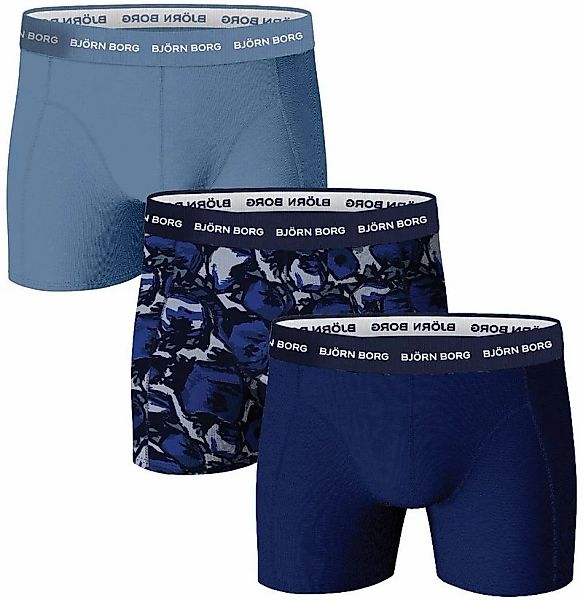 Bjorn Borg Boxers Cotton Stretch 3-Pack Blau - Größe XL günstig online kaufen