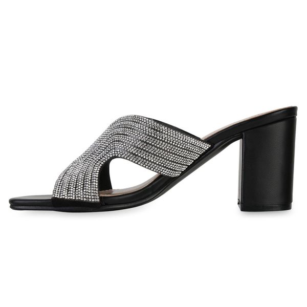 VAN HILL 841386 Sandalette Damen Pantoletten günstig online kaufen