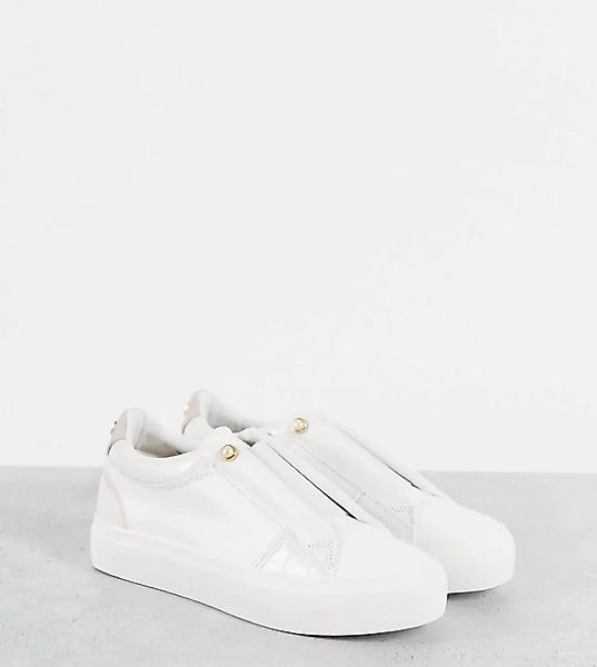 Miss KG – Wide Fit – Sneaker in Weiß günstig online kaufen