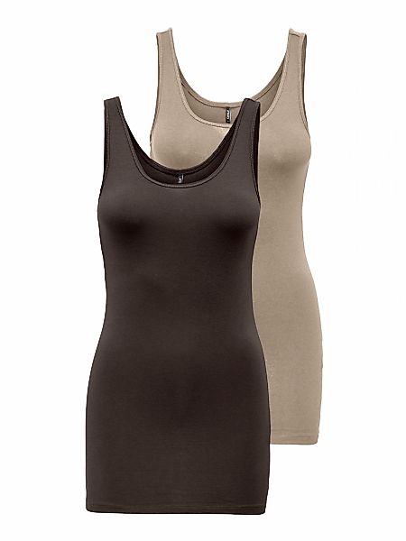 ONLY Tanktop "ONLLIVE LOVE NEW LONG TT 2PACK NOOS", (Packung, 2er-Pack) günstig online kaufen