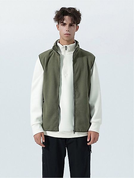 YOUTHUP Fleeceweste Herren Warme Weste mit Stehkragen günstig online kaufen