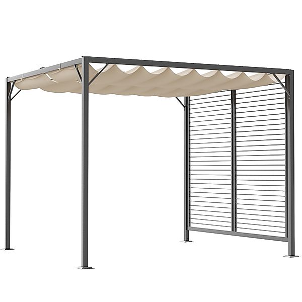 Outsunny Pavillon Pergola 275x295x238cm  mit einstellbarem Stoffdach, Party günstig online kaufen