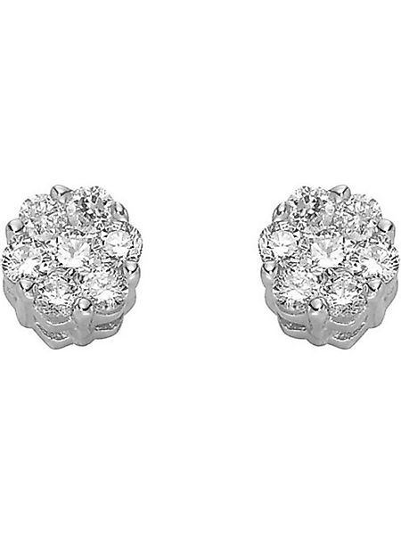 CHRIST Paar Ohrstecker CHRIST Damen-Ohrstecker 585er Weißgold 14 Diamant günstig online kaufen