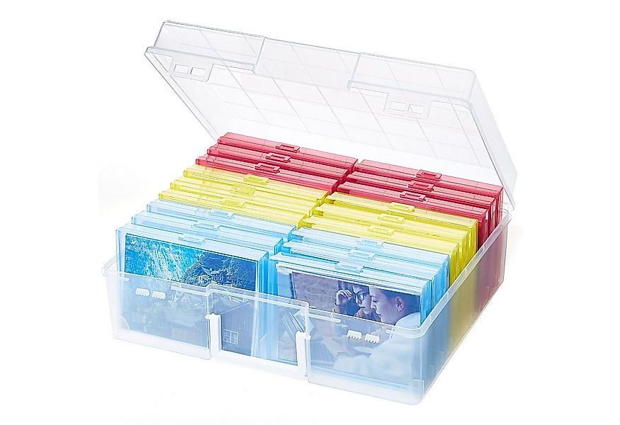 Lifewit Fotobox Fotoaufbewahrungsbox,18 Fotohalter, Foto Organizer Kunststo günstig online kaufen