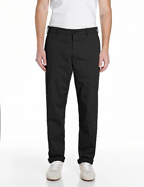 Replay Chinohose "Adhann" in regulärer Passform, krempelbar günstig online kaufen