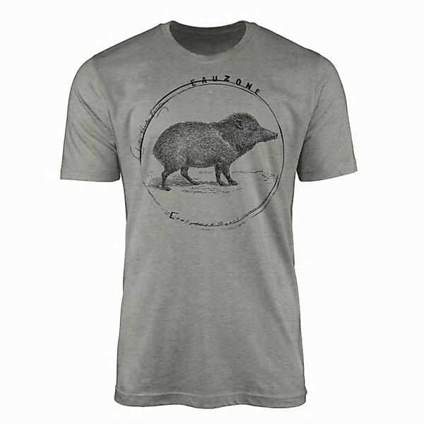 Sinus Art T-Shirt Evolution Herren T-Shirt Wildschwein günstig online kaufen