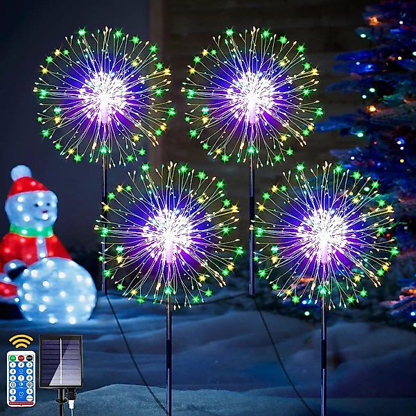 BlingBin LED Solarleuchte Gartendeko Solarleuchten, 4 günstig online kaufen