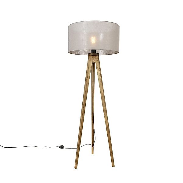 Qazqa Stehlampe Tripod_classic, ohne Leuchtmittel, E27, günstig online kaufen