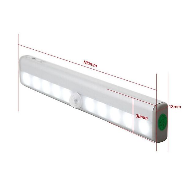 QUBEBU LED Unterbauleuchte Schrankleuchte Batterie Bewegungssensor günstig online kaufen