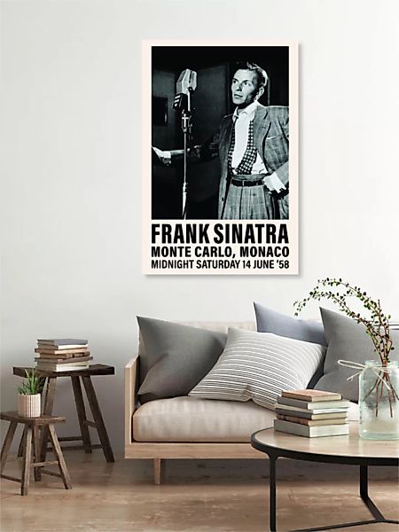 Poster / Leinwandbild - Frank Sinatra In Monte Carlo günstig online kaufen