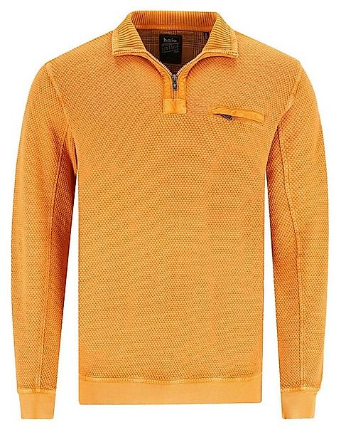 Hajo Sweatshirt Strukturiertes Washer-Sweatshirt in reiner Baumwolle günstig online kaufen