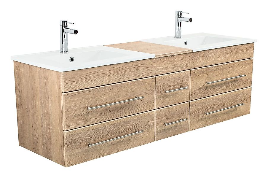 Magnolia Home Doppelwaschtisch Badmöbel Milano XL günstig online kaufen