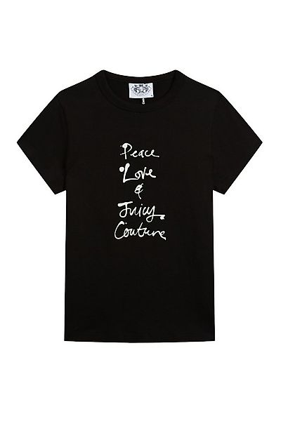 Juicy Couture T-Shirt PEACE LOVE AND JUICY HILTON T-SHIRT Damen T-Shirt Dam günstig online kaufen