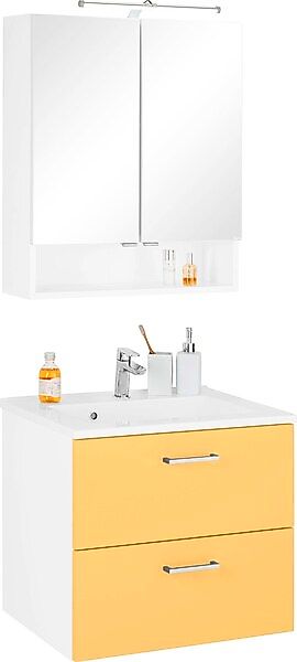 welltime Badmöbel-Set »Ribera«, (2 St.), Spiegelschrank Breite 60 cm, Wasch günstig online kaufen