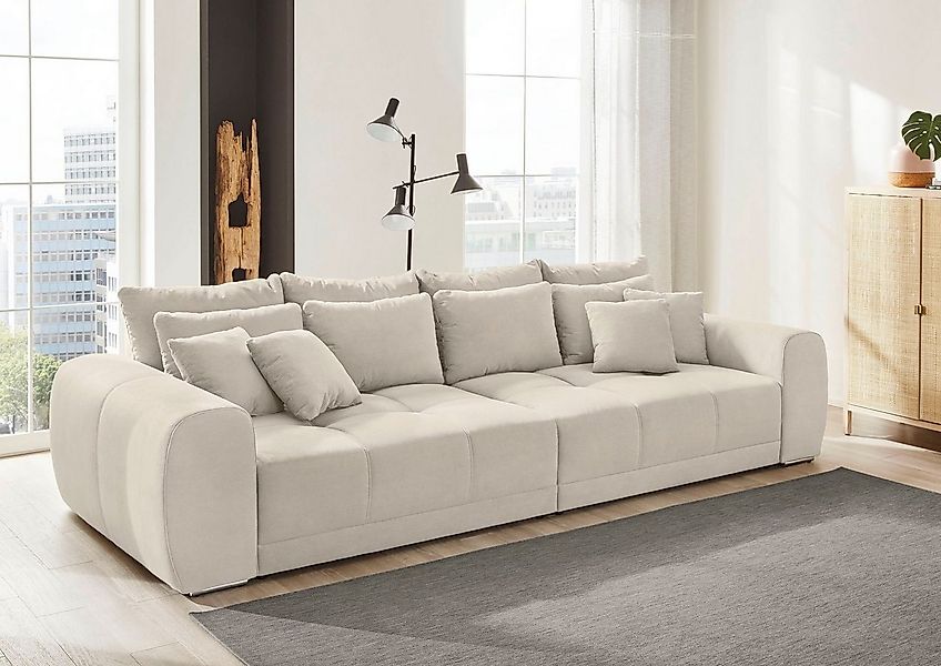 Jockenhöfer Gruppe Big-Sofa Moldau XXL, B: 306 cm, Mega-Sofa, mit 4 Zierkis günstig online kaufen