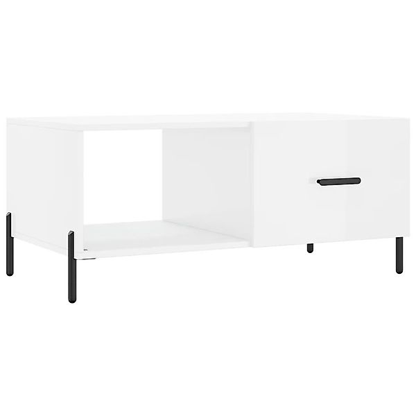 vidaXL Couchtisch Couchtisch Hochglanz-Weiß 90x50x40 cm günstig online kaufen