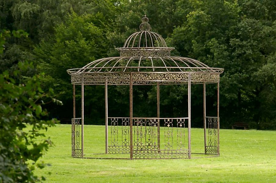 Luxus Pavillon Romantik Rund 350 Cm Bronze günstig online kaufen