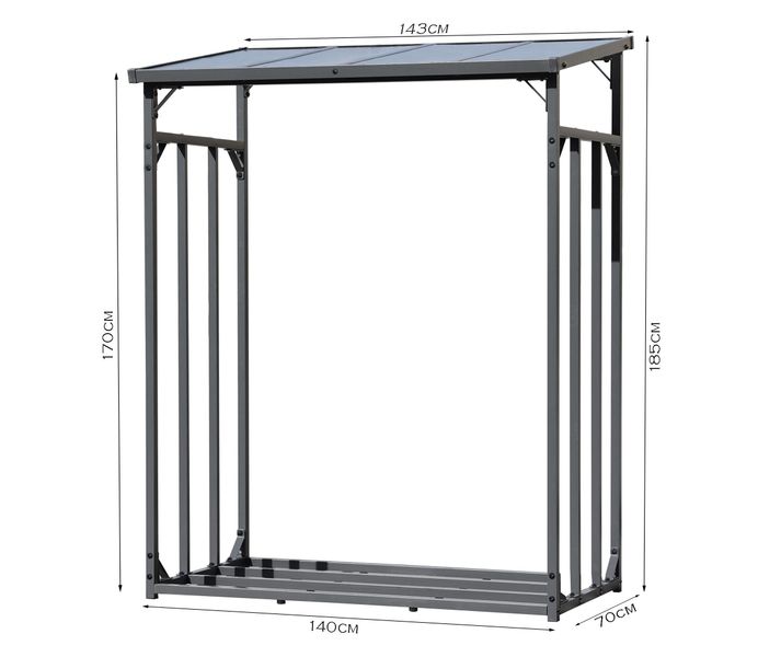 Quick Star Kaminholzregal Kaminholzregal 143x70x185 cm günstig online kaufen
