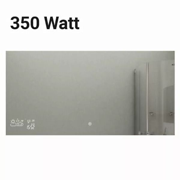 Heidenfeld Heiz-Wandspiegel HF-HS200 mit Wetteranzeige - LED-Licht & Anti-B günstig online kaufen