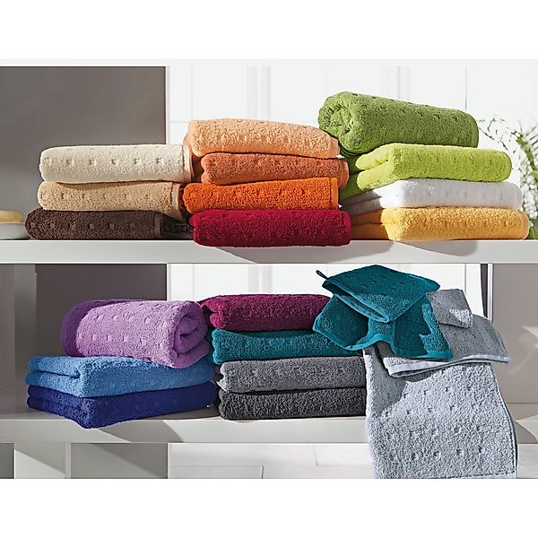 Möve Gästehandtuch Gästetuch "Quadretti" 2er-Pack, Frottier, günstig online kaufen