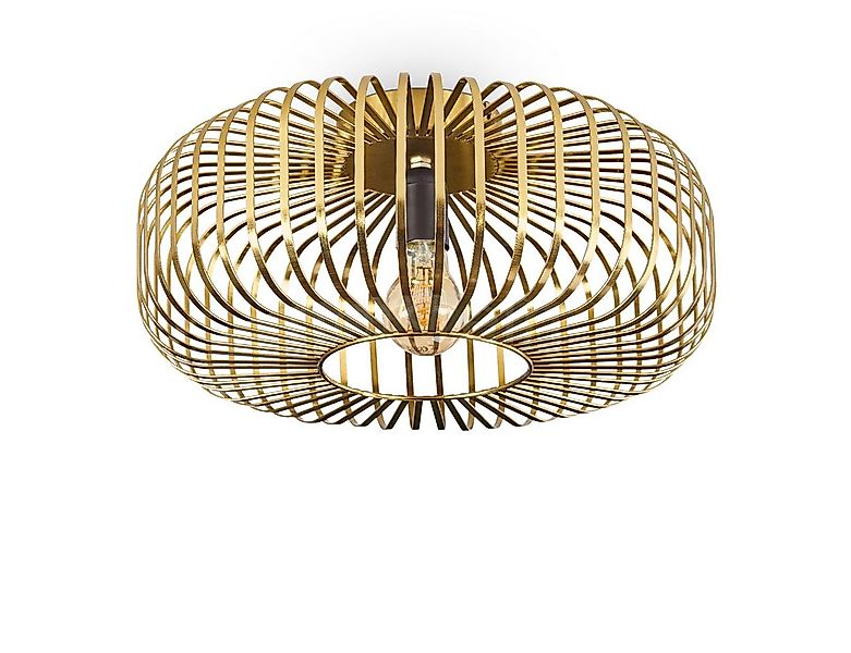 hofstein Deckenleuchte moderne Deckenlampe aus Metall in Messingfarben, ohn günstig online kaufen