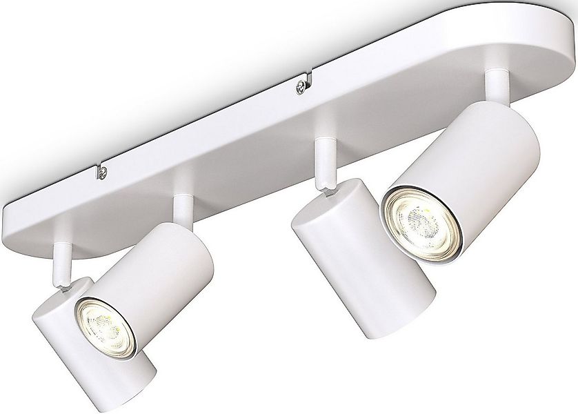 B.K.Licht Deckenspots, ohne Leuchtmittel, 4-flammige Spotlampe,schwenkbar, günstig online kaufen