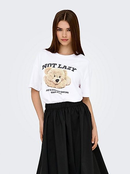 ONLY Kurzarmshirt ONLVIVVI LIFE S/S LOVELY TOP JRS Baumwolle, regular fit, günstig online kaufen